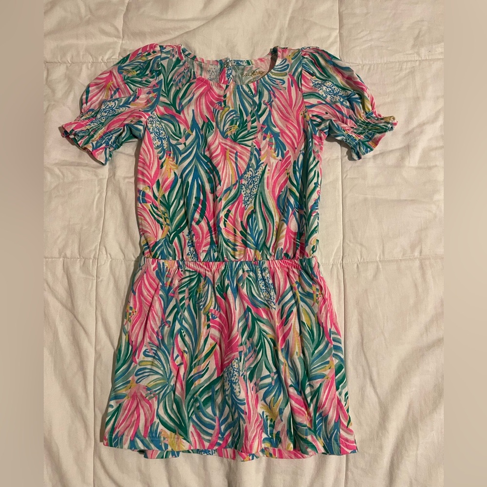 Lilly Pulitzer Multicolor Tropical Print Skort Romper